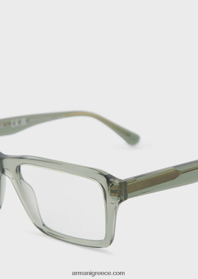 άνδρες Armani ορθογώνια ποτήρια 4046R62232 πράσινος