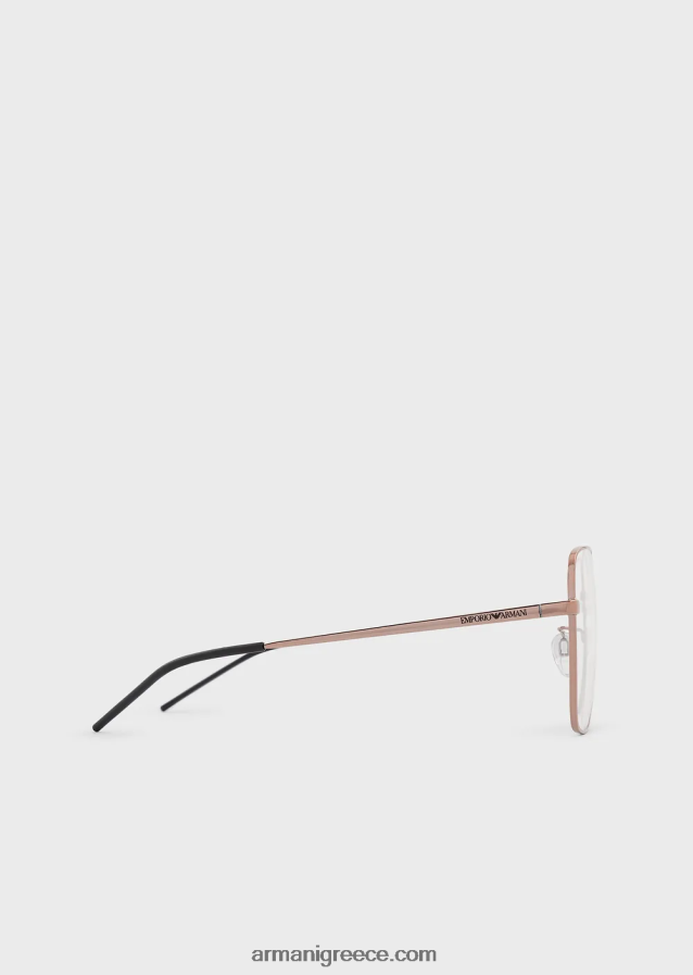 άνδρες Armani ορθογώνια γυαλιά unisex 4046R62243 ροζ χρυσός