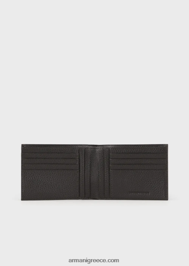 άνδρες Armani κουτί δώρου με πορτοφόλι και μπρελόκ από δέρμα 4046R62189 μαύρο 2