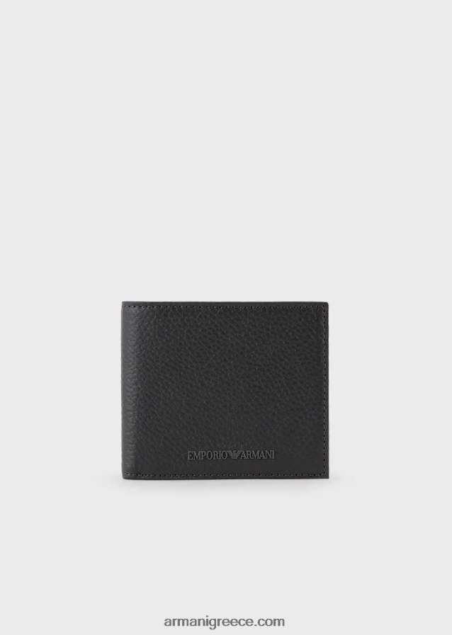 άνδρες Armani δερμάτινο πορτοφόλι 4046R62195 σκούρο γκρίζο