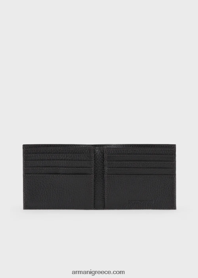 άνδρες Armani δερμάτινο πορτοφόλι 4046R62195 σκούρο γκρίζο
