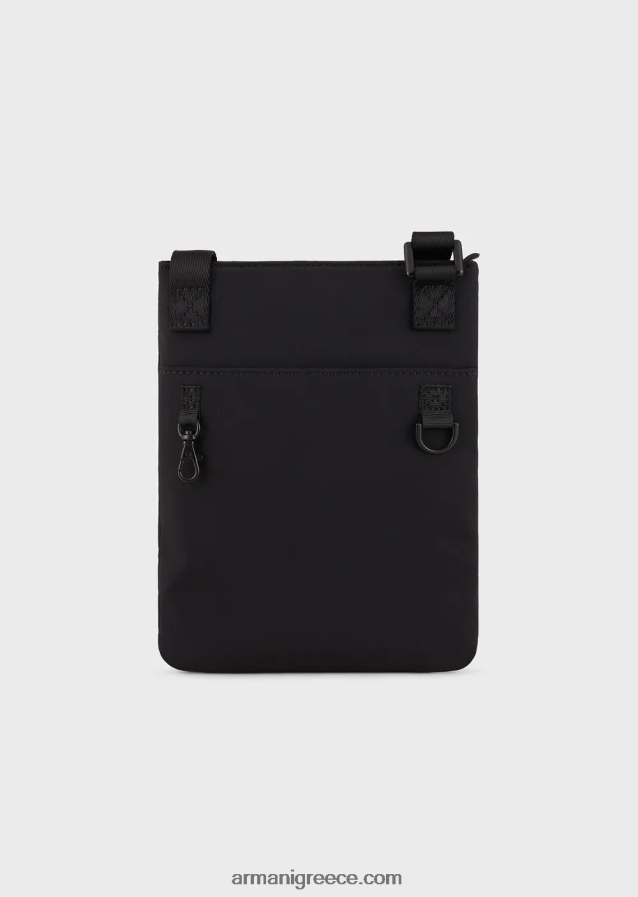 άνδρες Armani αδιάβροχη νάιλον θήκη πρώτης ανάγκης για ταξίδια 4046R62211 βαθύ μαύρο