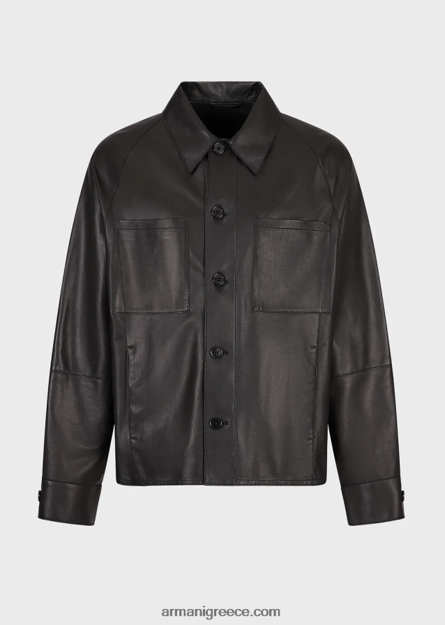 άνδρες Armani Ποιότητα γαντιών, αρνίσιο δέρμα νάπα-πουκάμισο/μπουφάν με τσέπες 4046R61289