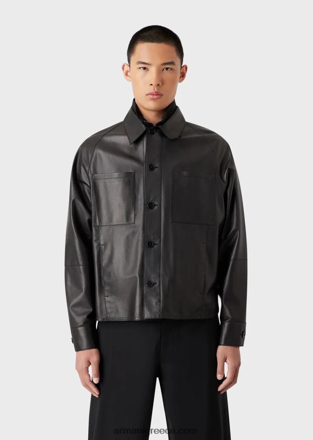 άνδρες Armani Ποιότητα γαντιών, αρνίσιο δέρμα νάπα-πουκάμισο/μπουφάν με τσέπες 4046R61289