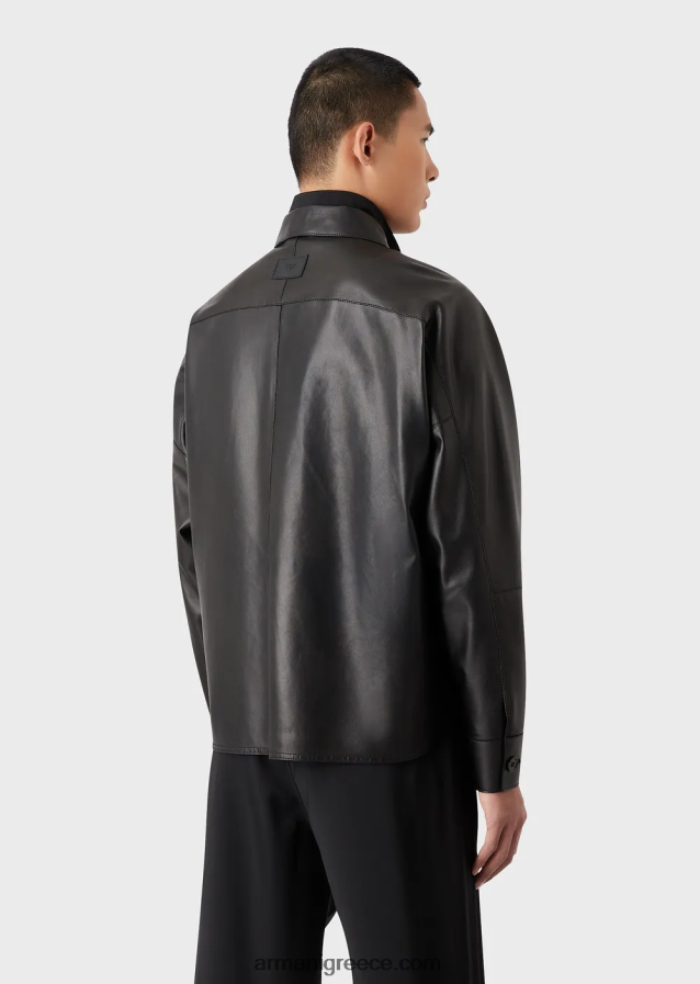 άνδρες Armani Ποιότητα γαντιών, αρνίσιο δέρμα νάπα-πουκάμισο/μπουφάν με τσέπες 4046R61289