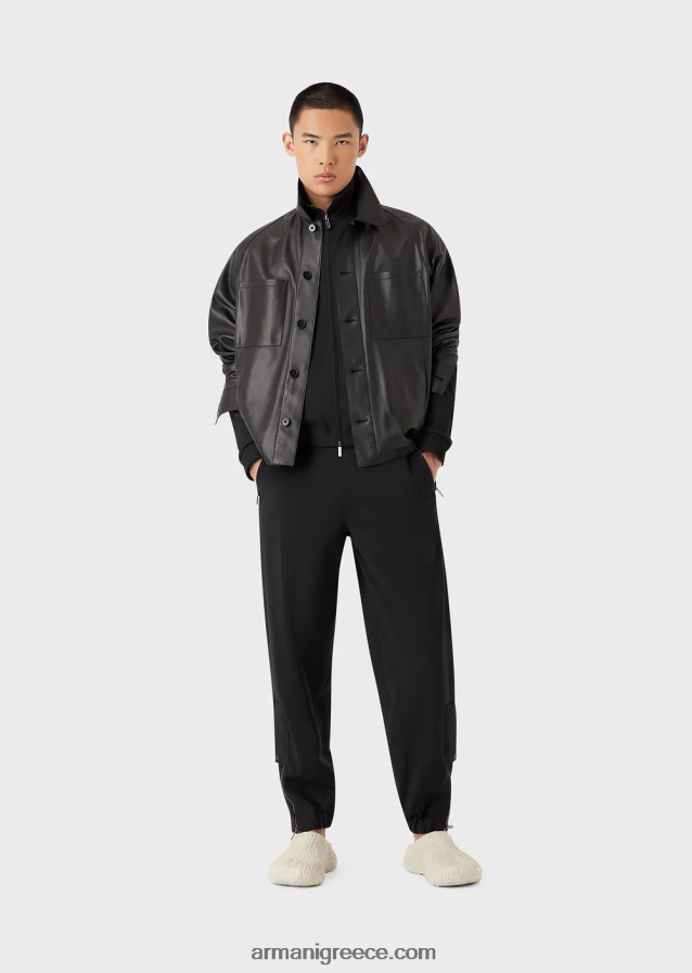 άνδρες Armani Ποιότητα γαντιών, αρνίσιο δέρμα νάπα-πουκάμισο/μπουφάν με τσέπες 4046R61289