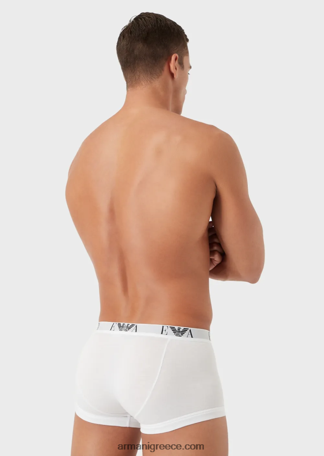 άνδρες Armani συσκευασίες τριών σλιπ μποξεράκι με βασικό λογότυπο μονόγραμμα 4046R61754 πολύχρωμο