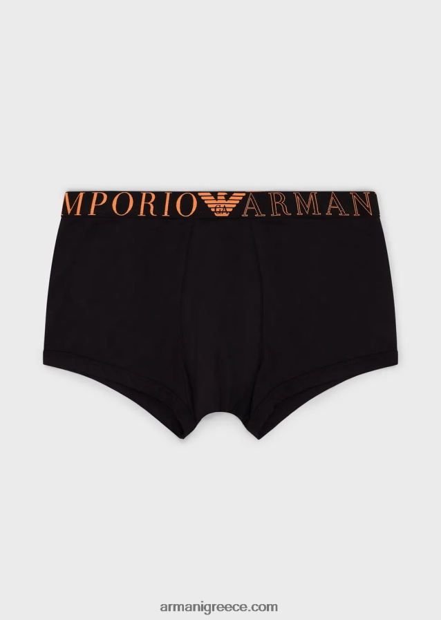 άνδρες Armani Σλιπ μποξερ μικροϊνών με λογότυπο στη μέση 4046R61778