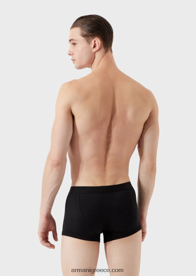 άνδρες Armani Σλιπ μποξερ μικροϊνών με λογότυπο στη μέση 4046R61778