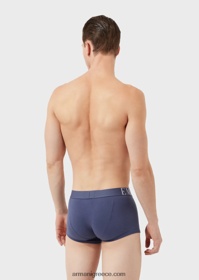 άνδρες Armani Σλιπ μποξερ από οργανικό βαμβάκι με νέο εικονίδιο λογότυπο 4046R61779 τζην