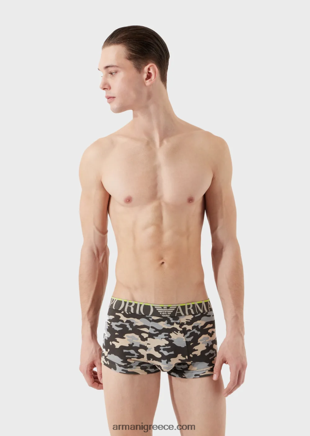 άνδρες Armani σλιπ μποξερ με μοτίβο παραλλαγής 4046R61780 πρότυπο