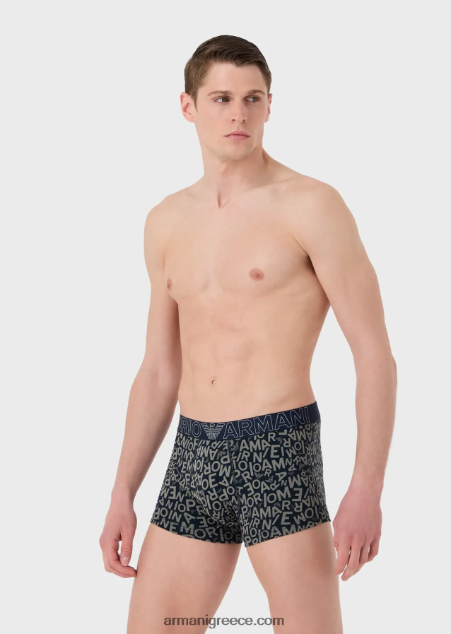 άνδρες Armani μποξεράκι με το έντονο λογότυπο 4046R61783 μπλε