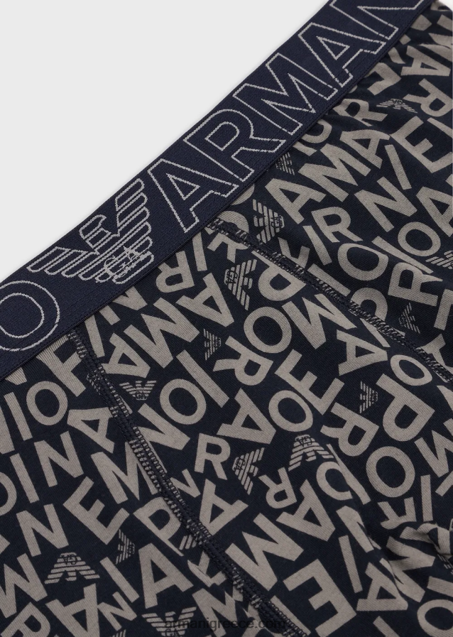 άνδρες Armani μποξεράκι με το έντονο λογότυπο 4046R61783 μπλε