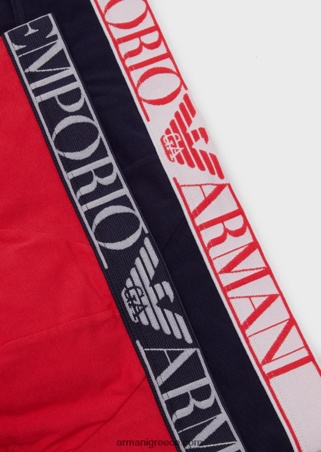 άνδρες Armani δύο σετ σλιπ με λογότυπο αντοχής 4046R61789 μπλε