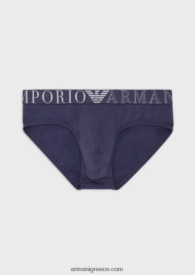 άνδρες Armani Σλιπ από οργανικό βαμβάκι με νέο εικονίδιο λογότυπο 4046R61794 τζην