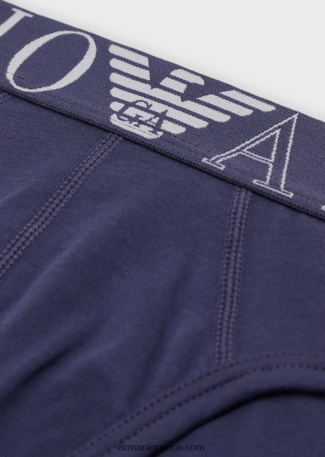 άνδρες Armani Σλιπ από οργανικό βαμβάκι με νέο εικονίδιο λογότυπο 4046R61794 τζην