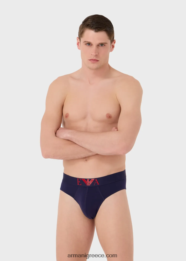 άνδρες Armani σλιπ με μεγάλο γυαλιστερό λογότυπο 4046R61795 τζην