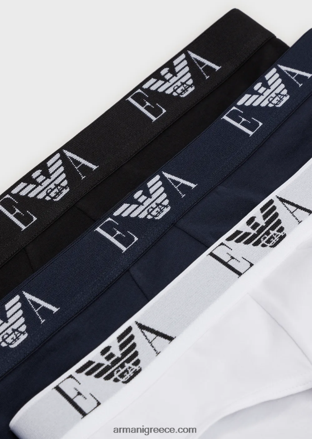 άνδρες Armani τριών σλιπ με βασικό μονόγραμμα λογότυπο 4046R61799 πολύχρωμο