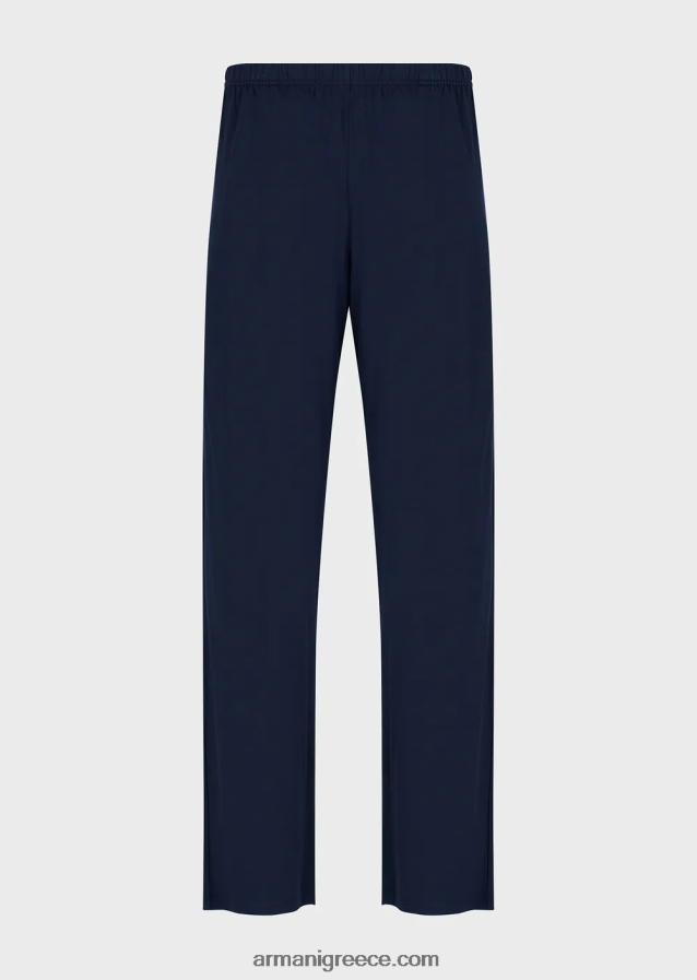 άνδρες Armani παντελόνι σαλονιού βισκόζης 4046R61809 ναυτικό μπλε