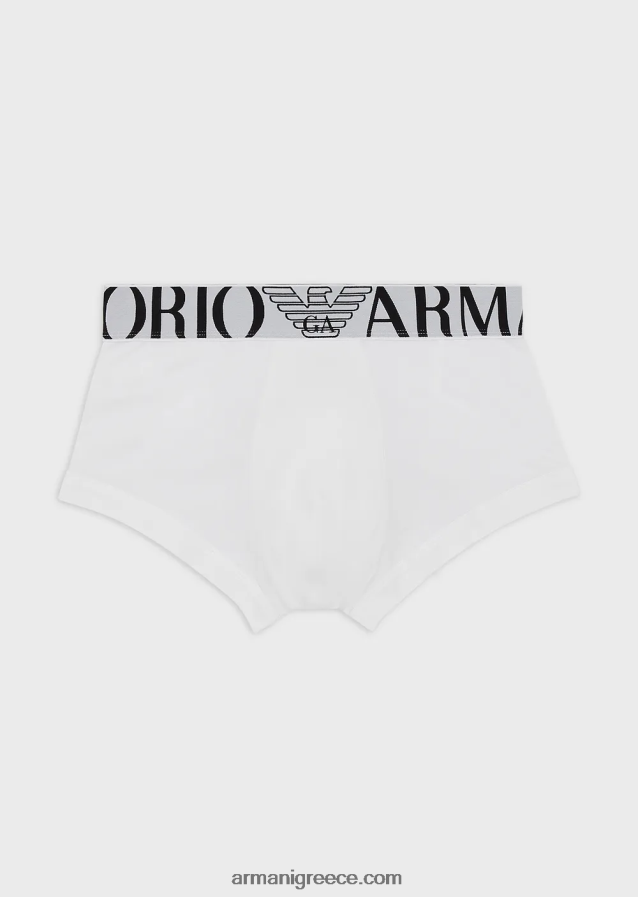 άνδρες Armani Απαραίτητο megalogo μποξεράκι 4046R61769 άσπρο