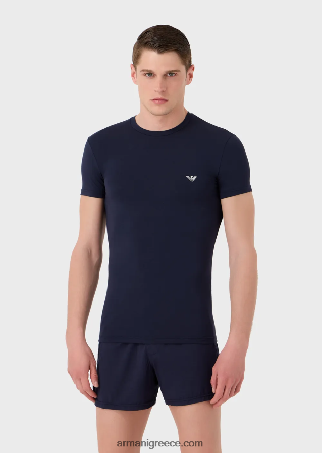 άνδρες Armani slim-fit εσώρουχο σε απαλό modal 4046R61813 ναυτικό μπλε