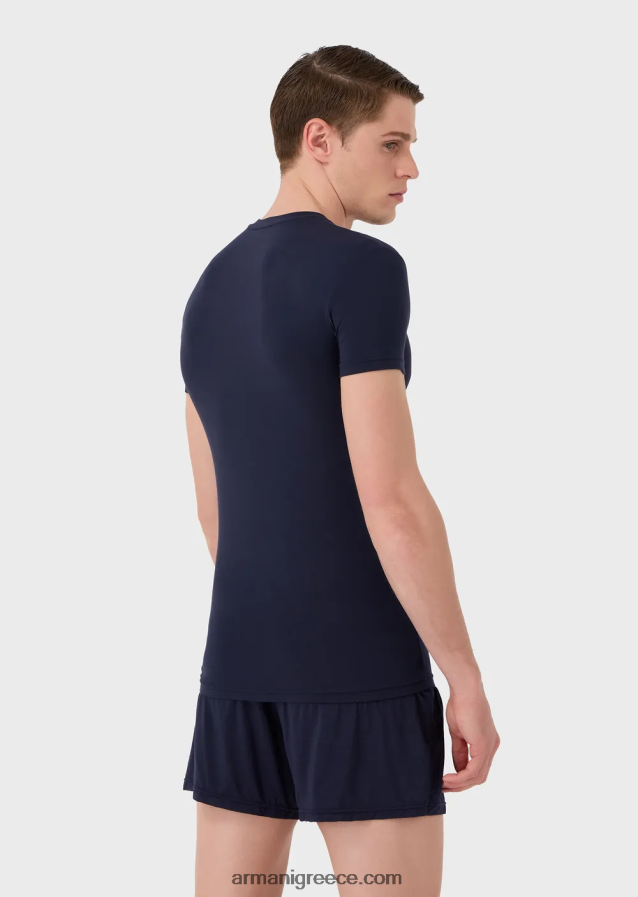 άνδρες Armani slim-fit εσώρουχο σε απαλό modal 4046R61813 ναυτικό μπλε