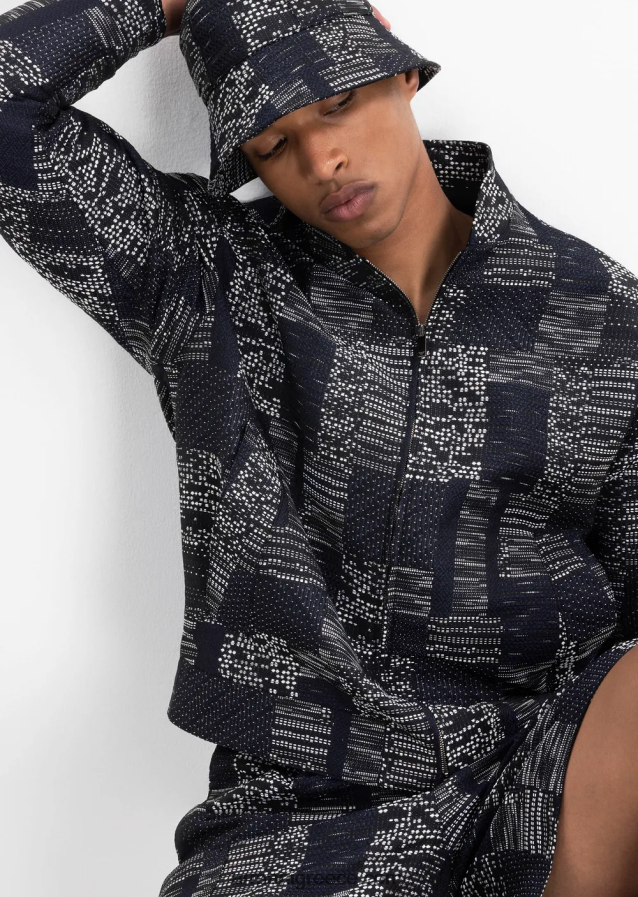 άνδρες Armani μπλουζόν βανίζ ζακάρ σε εφέ συνονθύλευμα 4046R61316 πρότυπο