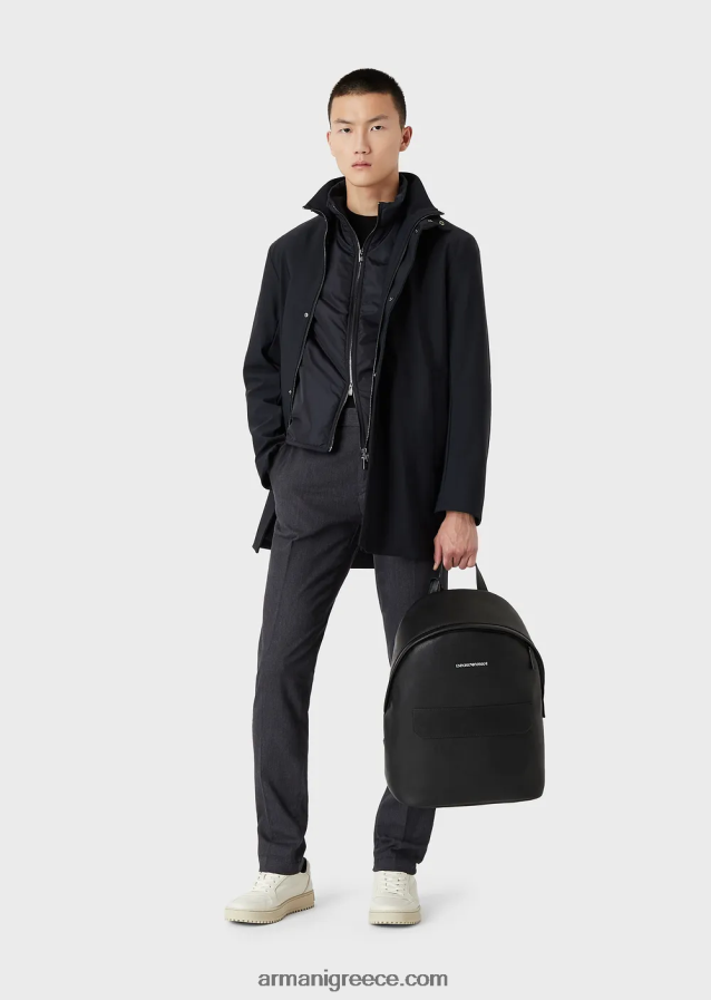 άνδρες Armani νάιλον καμπαρντίνα με αφαιρούμενο γιλέκο 4046R61340