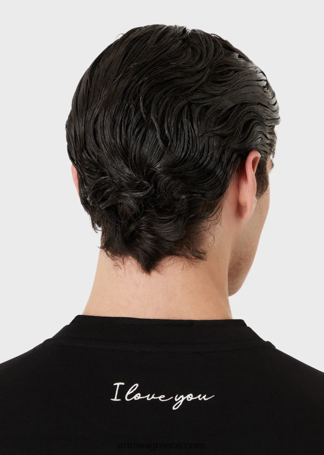 άνδρες Armani φούτερ με κέντημα για την ημέρα του Αγίου Βαλεντίνου 4046R61588