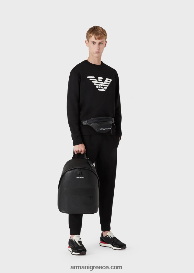 άνδρες Armani Μοντάλ φούτερ με στάμπα με λογότυπο 4046R61595 πρότυπο