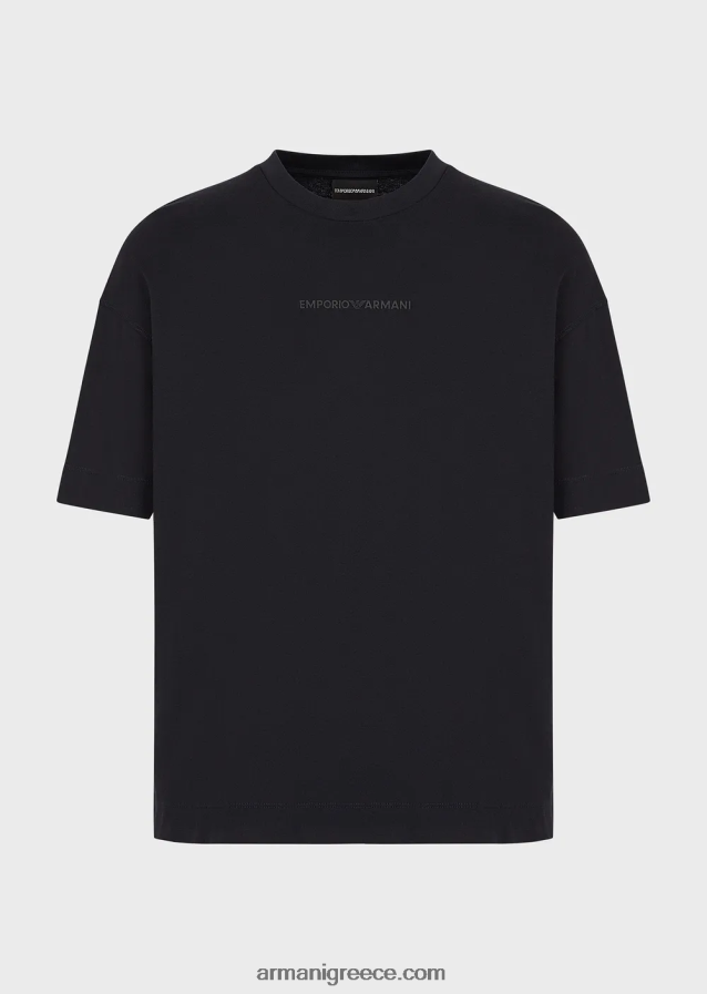 άνδρες Armani βαρύ μπλουζάκι με έντονο καουτσούκ 4046R61629 ναυτικό μπλε