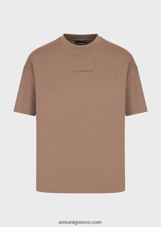 άνδρες Armani βαρύ μπλουζάκι με έντονο καουτσούκ 4046R61630 γκρι περιστεριού