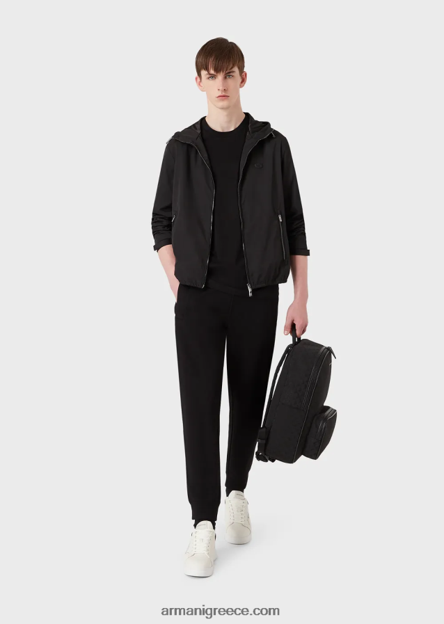 άνδρες Armani δύο πακέτα μπλουζάκια pima-jersey 4046R61746 μαύρος