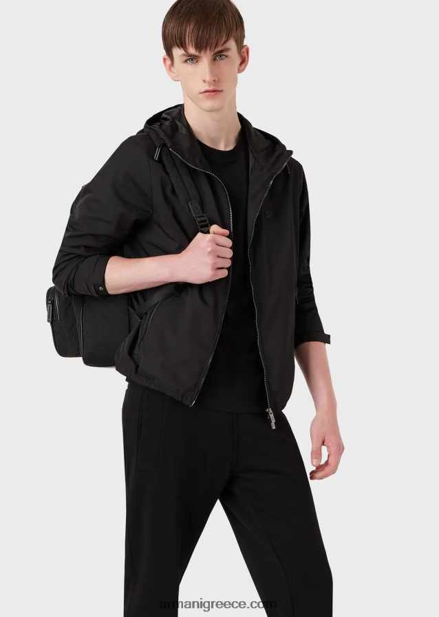 άνδρες Armani δύο πακέτα μπλουζάκια pima-jersey 4046R61746 μαύρος