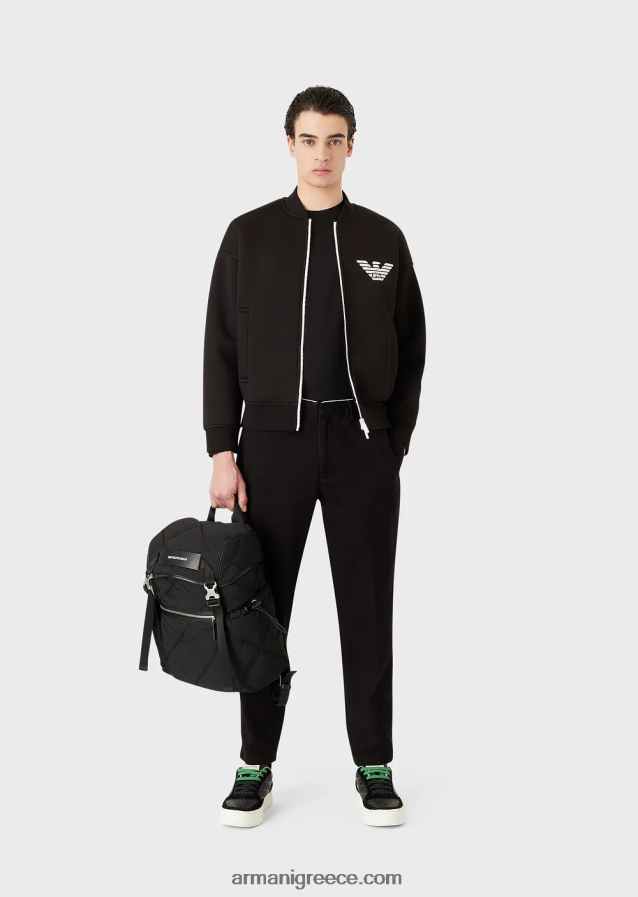 άνδρες Armani τζέρσεϊ πουκάμισο tencel-blend 4046R61727 άσπρο