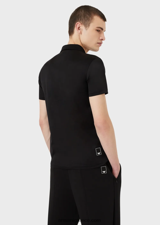 άνδρες Armani Απαραίτητα για ταξίδια slim-fit jersey polo shirt 4046R61570