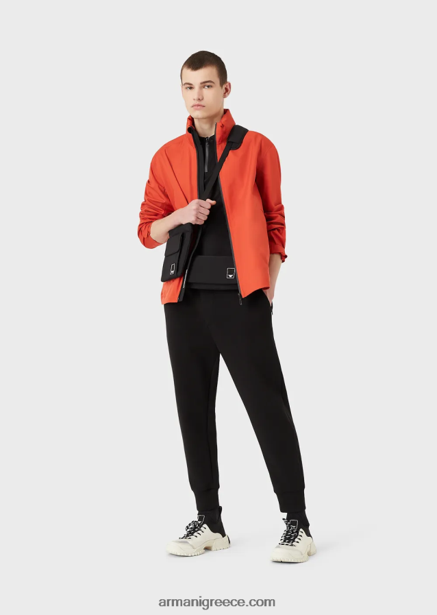 άνδρες Armani Απαραίτητα για ταξίδια slim-fit jersey polo shirt 4046R61570