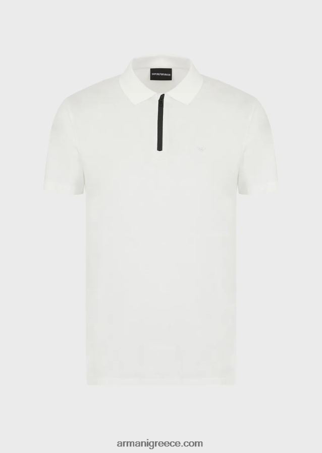 άνδρες Armani Απαραίτητα για ταξίδια slim-fit jersey polo shirt 4046R61571
