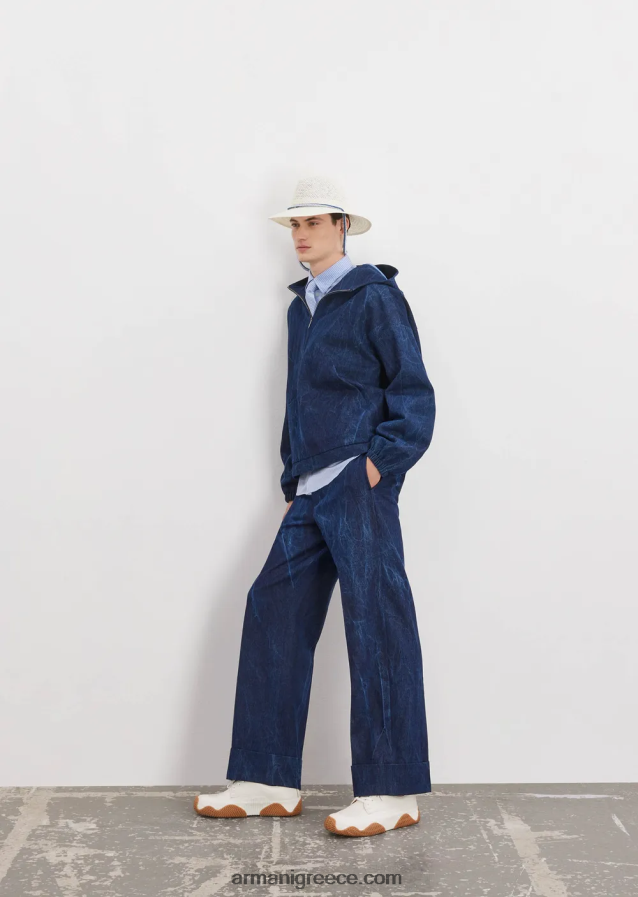 άνδρες Armani πέτρινο τζιν παντελόνι 4046R61371