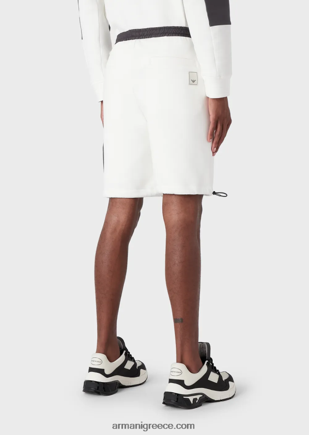 άνδρες Armani Απαραίτητα για ταξίδια σορτς με διπλό κορδόνι 4046R61381 άσπρο