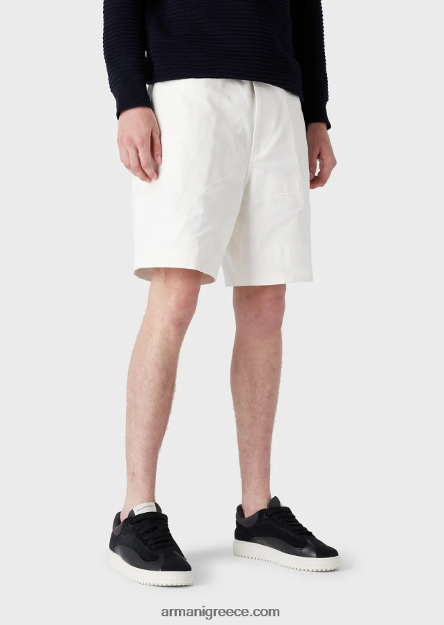 άνδρες Armani Παντελόνι παντελόνι με υπερμεγέθη κέντημα παραλλαγής ασορτί χρώματος 4046R61406