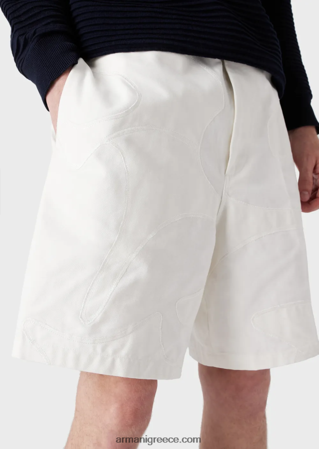 άνδρες Armani Παντελόνι παντελόνι με υπερμεγέθη κέντημα παραλλαγής ασορτί χρώματος 4046R61406