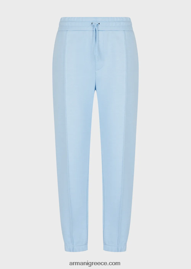 άνδρες Armani μοντάλ τζόγκερ ζέρσεϊ με ραβδώσεις 4046R61411 γαλανός