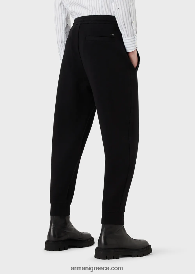 άνδρες Armani τζόγκερ με διπλή φανέλα 4046R61417 μαύρος