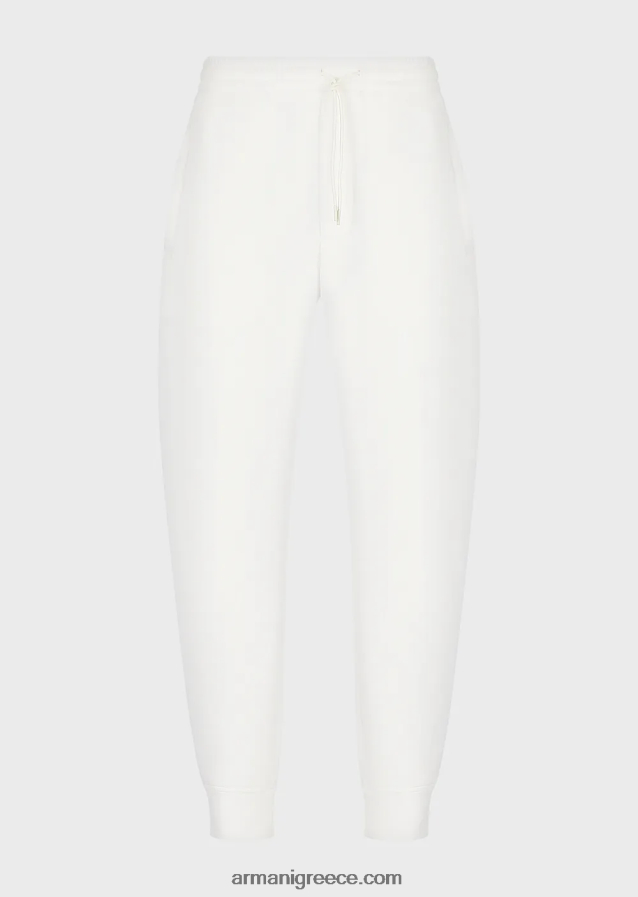 άνδρες Armani τζόγκερ με διπλή φανέλα 4046R61418 άσπρο