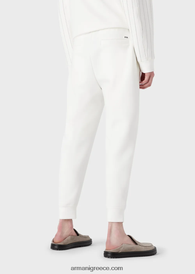 άνδρες Armani τζόγκερ με διπλή φανέλα 4046R61418 άσπρο