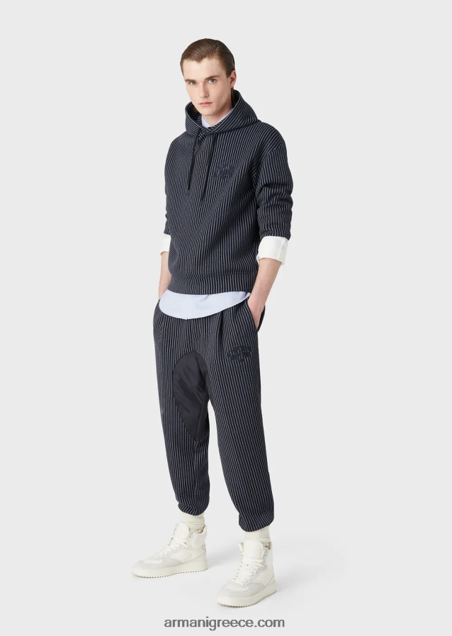 άνδρες Armani τζόγκερ με ρίγες 4046R61426