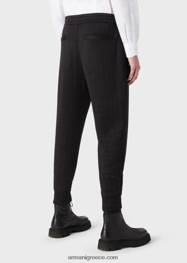 άνδρες Armani καπιτονέ τζόγκερ ζέρσεϊ 4046R61428 μαύρος