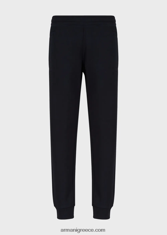 άνδρες Armani τζόγκερ από φλις ζέρσεϊ μοντάλ-χαρμάνι 4046R61509 ναυτικό μπλε