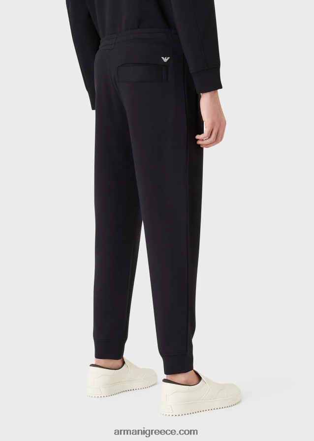 άνδρες Armani τζόγκερ από φλις ζέρσεϊ μοντάλ-χαρμάνι 4046R61509 ναυτικό μπλε